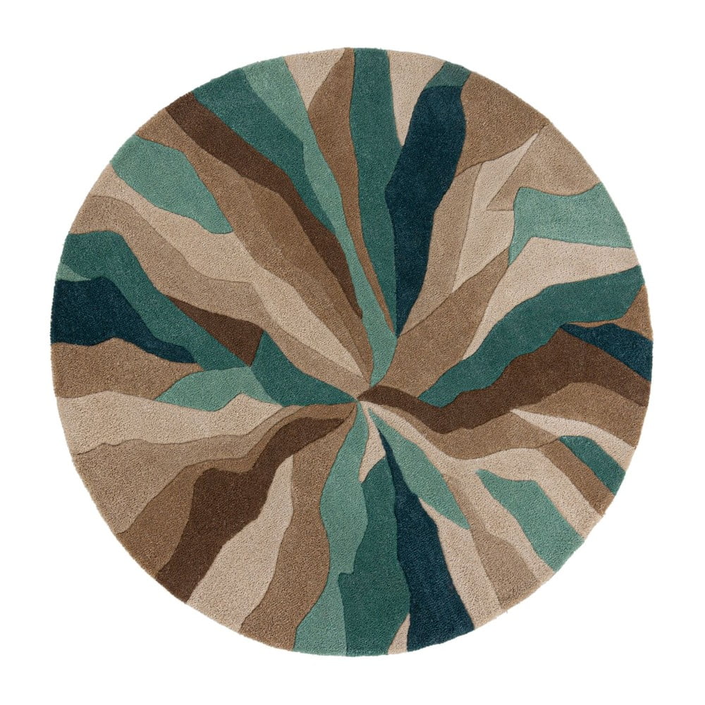 Covor flair rugs splinter, ⌀ 135 cm, albastru