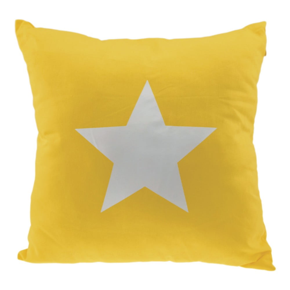 Pernă Incidence Star, 40 x 40 cm, galben