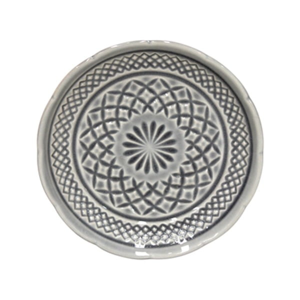 Farfurie din gresie ceramică pentru desert Costa Nova Cristal, ⌀ 15 cm, gri