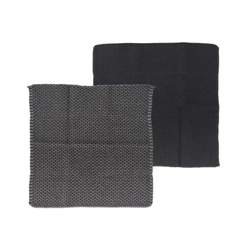 Set 2 prosoape din bumbac pentru bucătărie södahl, negru - gri, 30 x 30 cm