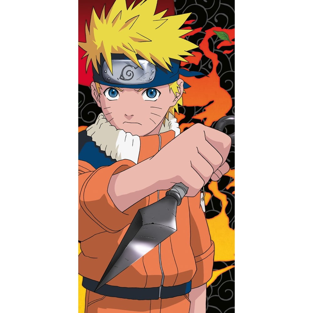 Prosop pentru copii, din bumbac 70x140 cm Naruto Uzumaki – Jerry Fabrics