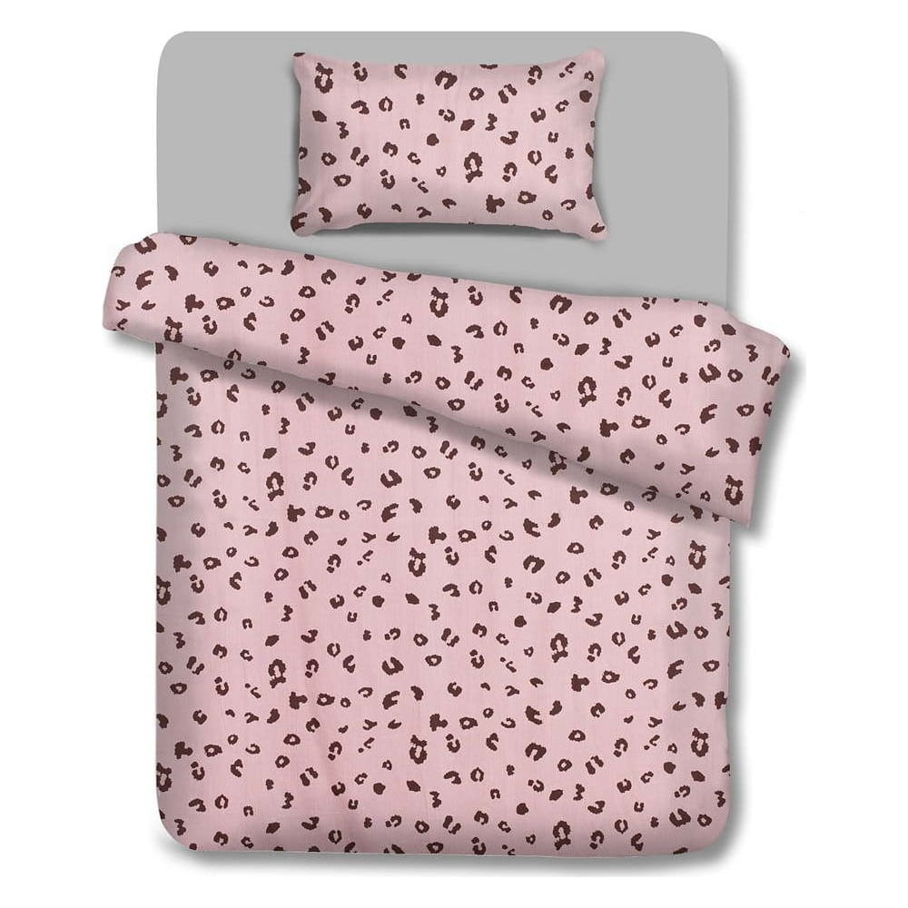 Lenjerie de pat din bumbac AmeliaHome Pink Panther, 200 x 220 cm AmeliaHome imagine noua