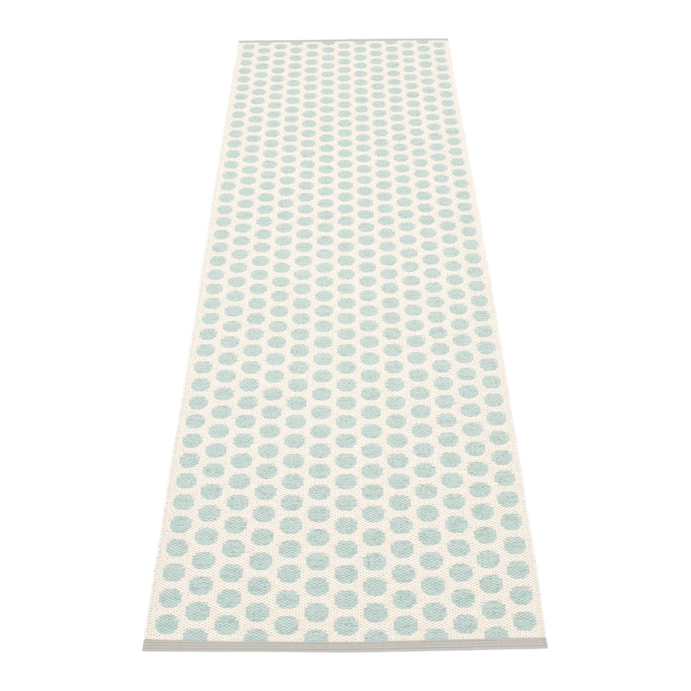 Covor tip traversă pentru interior și exterior verde mentă 70x250 cm Noa Pale Turquoise – Pappelina