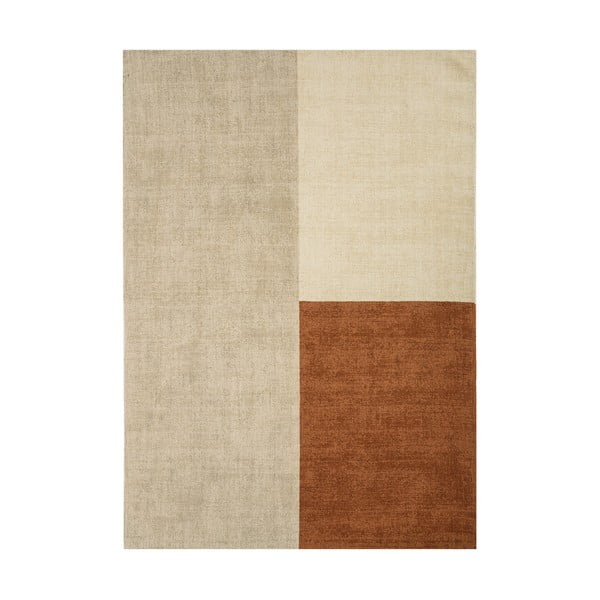 Covor Asiatic Carpets Blox, 200 x 300 cm, bej-maro