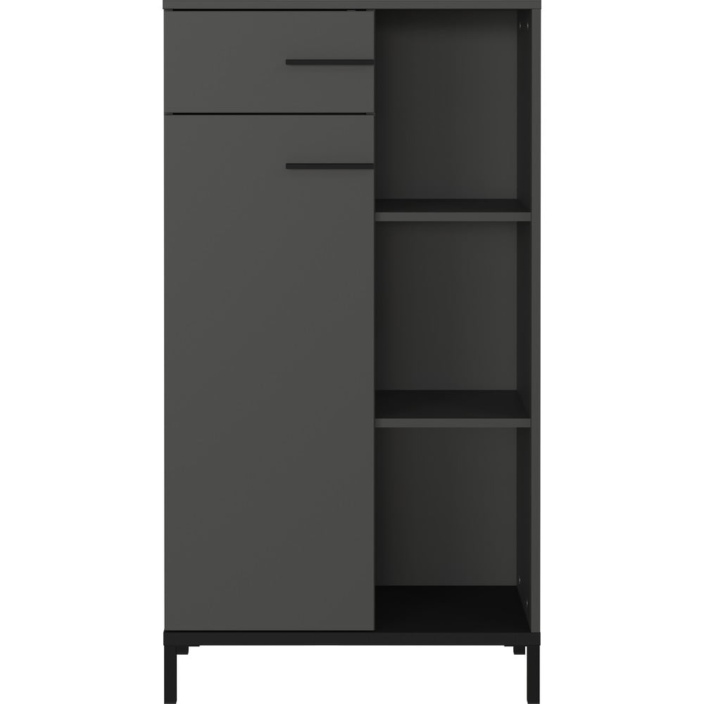 Bibliotecă gri antracit 64x120x34 cm Rovigo – Germania