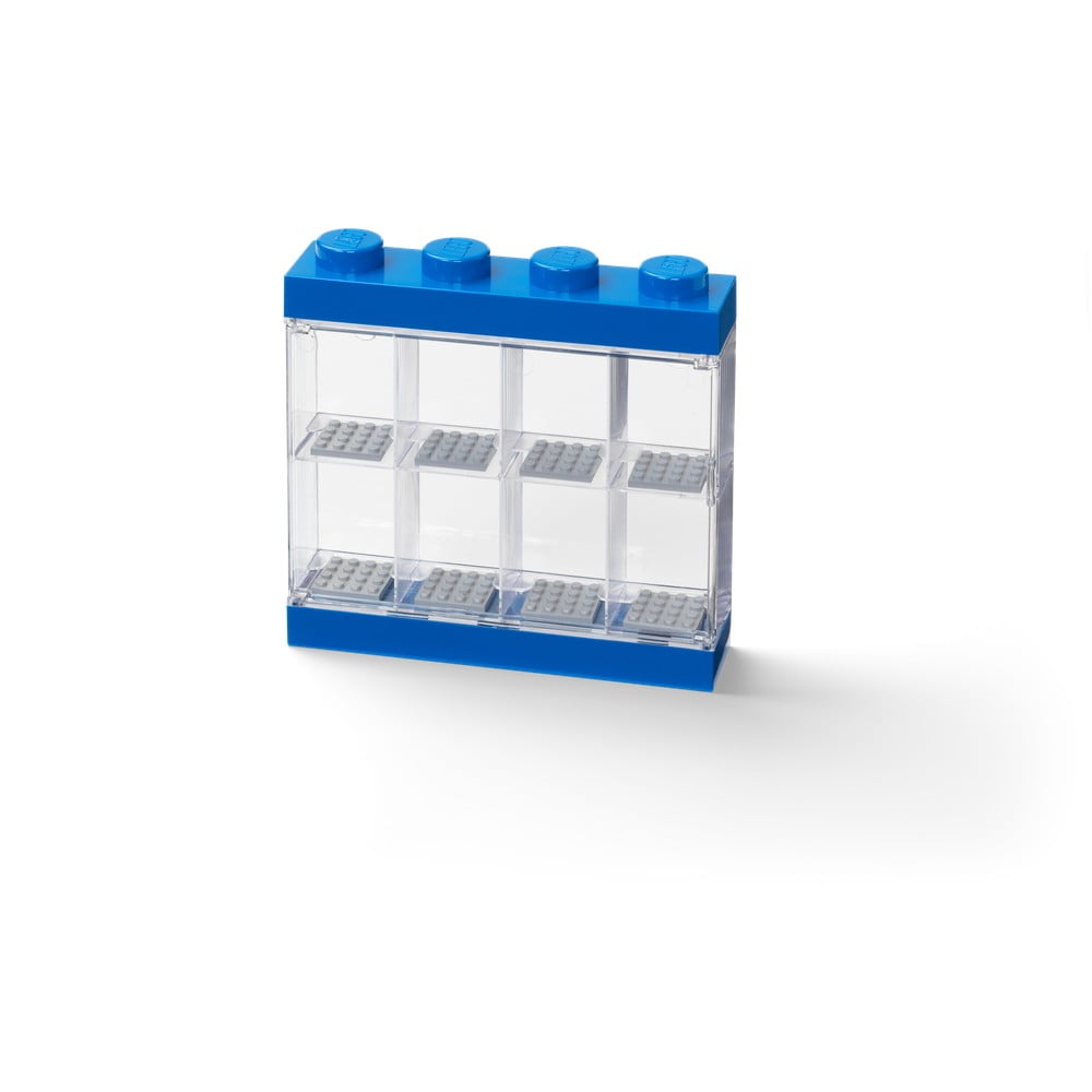 Cutie depozitare 8 minifigurine LEGO®, albastru