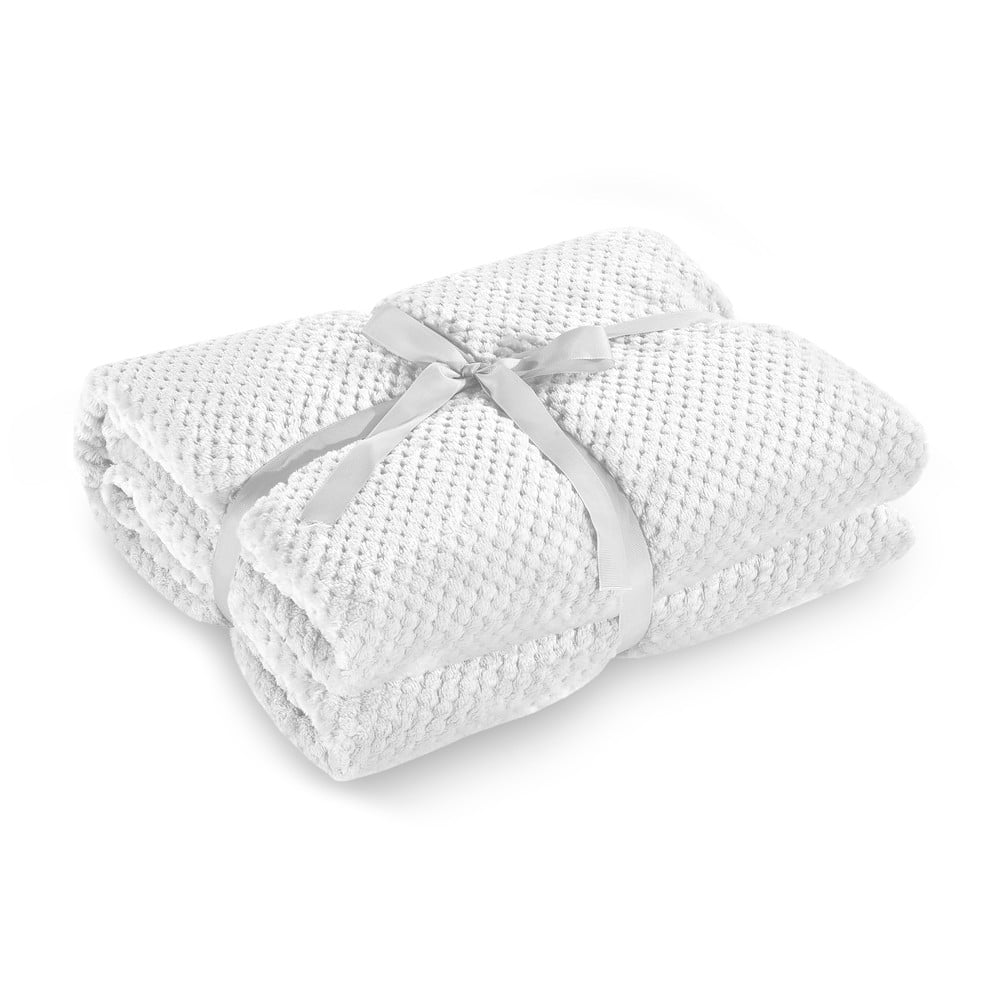 Pătură din microfibră DecoKing Henry, 170 x 210 cm, alb 170 imagine noua somnexpo.ro