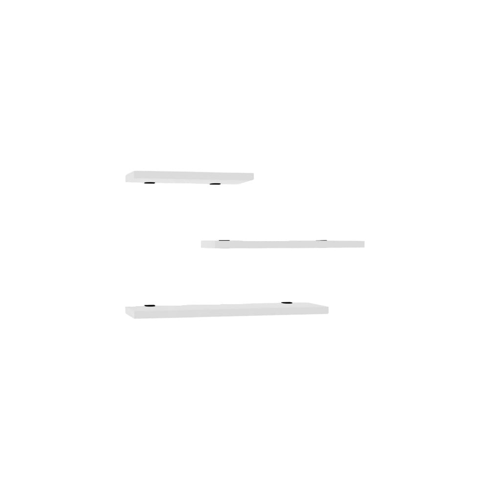 Rafturi albe în set de 3 bucăți Leila – Kalune Design albe