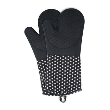 Set 2 mănuși din silicon Wenko Oven Black, negru bonami.ro