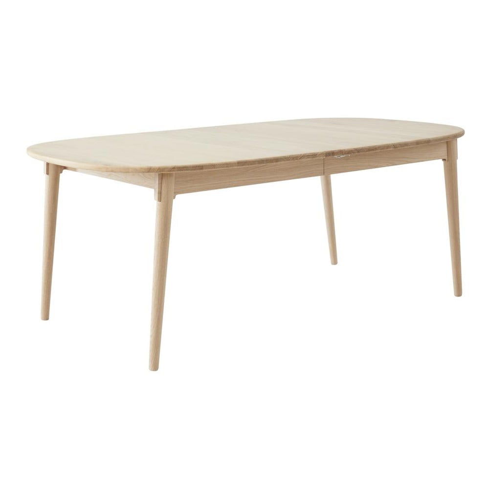 Masă de dining extensibilă din lemn de stejar cu blat suplimentar 106x184 cm Miro – Hammel Furniture