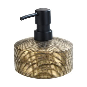 Dozator ceramică pictat manual pentru săpun wenko rivara, 400 ml, auriu