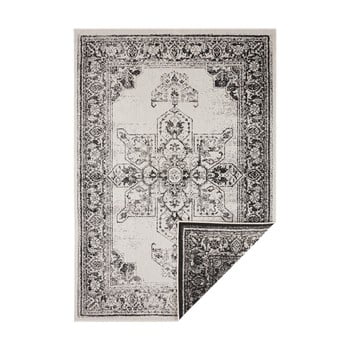 Covor adecvat pentru exterior bougari borbon, 200 x 290 cm, negru-crem