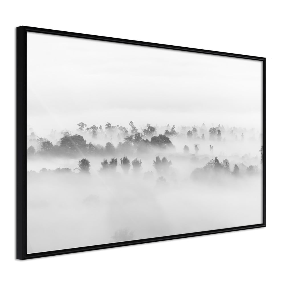 Poster cu ramă Artgeist Fog Over the Forest, 45 x 30 cm Artgeist