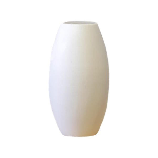 Vază din ceramică Rulina Roll, înălțime 23 cm, alb