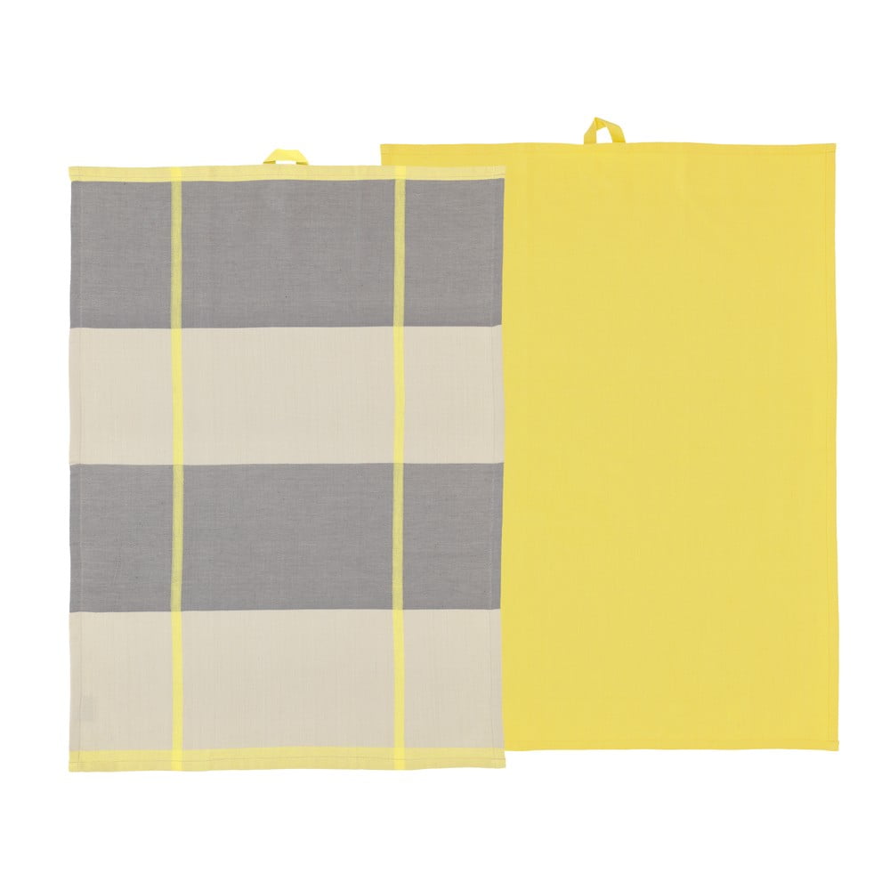 Prosoape de vase 2 buc. din bumbac 50x70 cm Blocks – Södahl