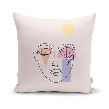 Față de pernă minimalist cushion covers post modern drawing, 45 x 45 cm