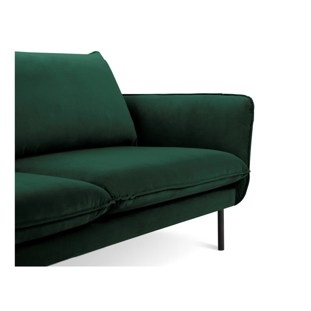 Canapea țesătură catifea Cosmopolitan Design Vienna, 200 cm, verde 200 imagine noua somnexpo.ro
