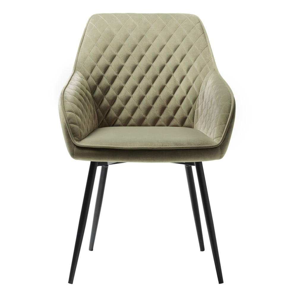 Scaun de dining kaki din catifea Milton – Unique Furniture