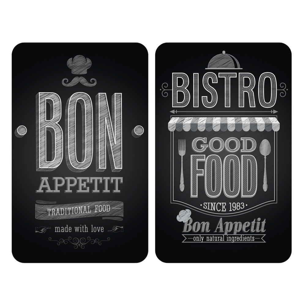 Set 2 protecții din sticlă pentru aragaz Wenko Bon Appetit, 52 x 30 cm bonami.ro imagine 2022