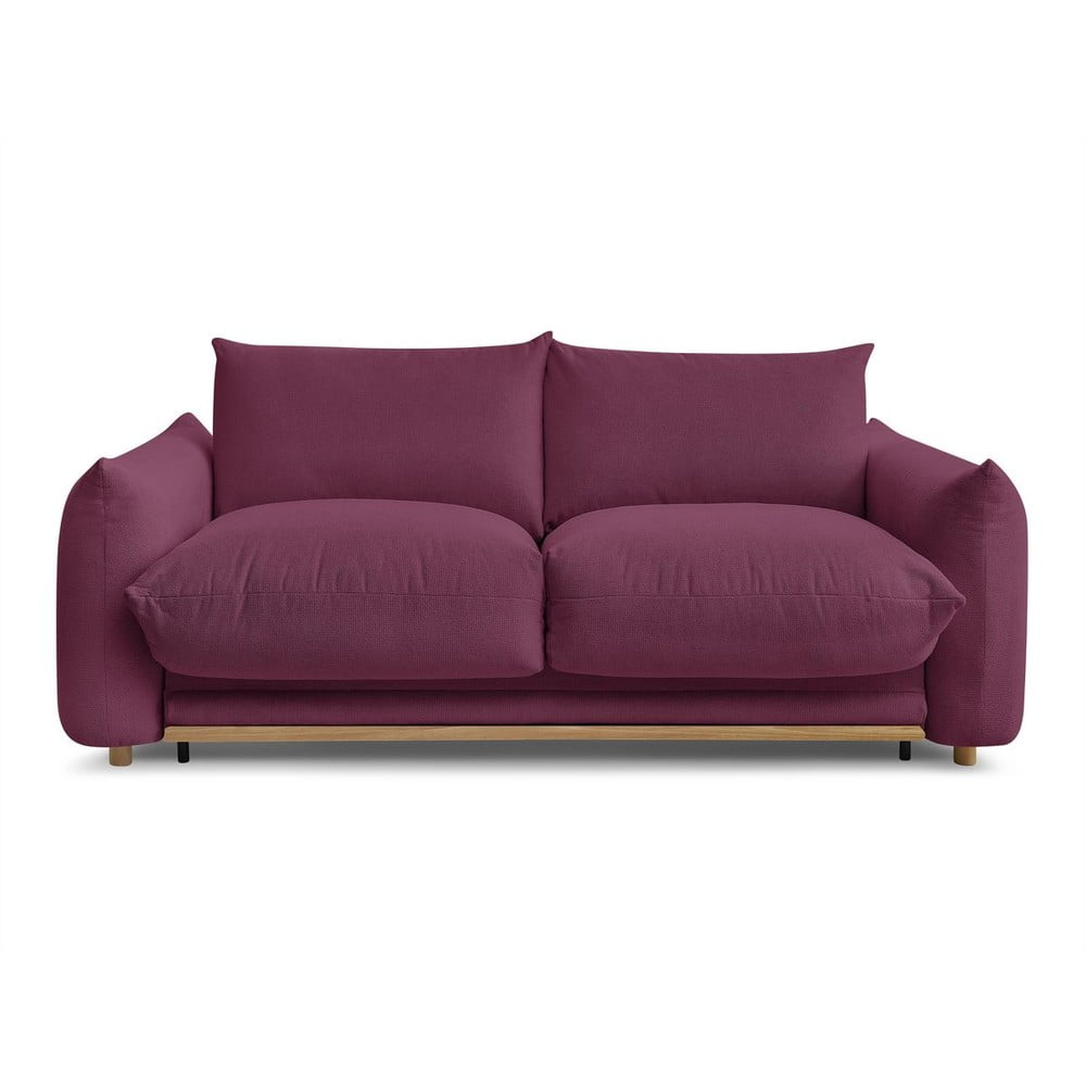 Canapea burgundy extensibilă 214 cm Ernest – Bobochic Paris