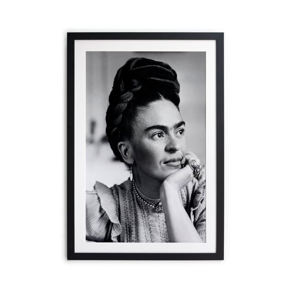 Poster Madre Selva Kahlo, 30 x 40 cm, alb - negru