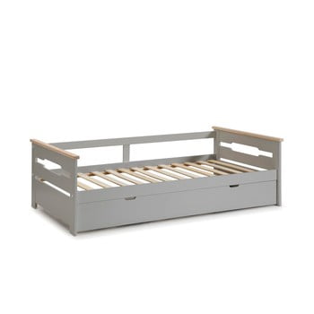 Pat cu extensie pentru copii marckeric elisa, 90 x 190 cm, gri