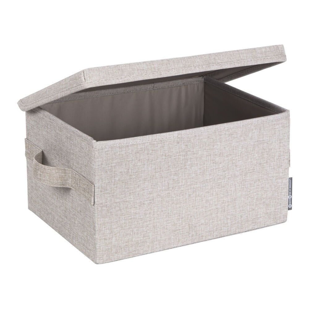 Cutie de depozitare bej din material textil cu capac 35x19x26 cm Soft Storage – Bigso Box of Sweden