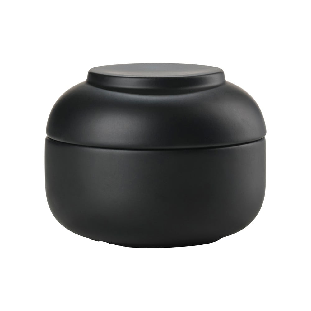 Organizator de baie negru pentru dischete demachiante din gresie ceramică Sensu – Zone