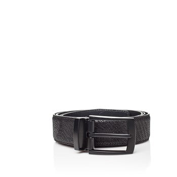 Curea din piele pentru bărbați ferruccio laconi thor, lungime 90 cm, negru