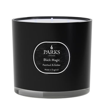 Lumânare cu parfum de paciuli și chihlimbar parks candles london black magic, timp de ardere 56 h
