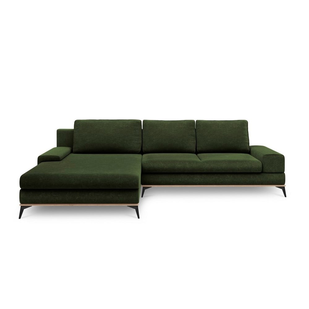 Colțar extensibil cu șezlong pe partea stângă, Windsor & Co Sofas Planet, verde smarald bonami.ro imagine noua somnexpo.ro