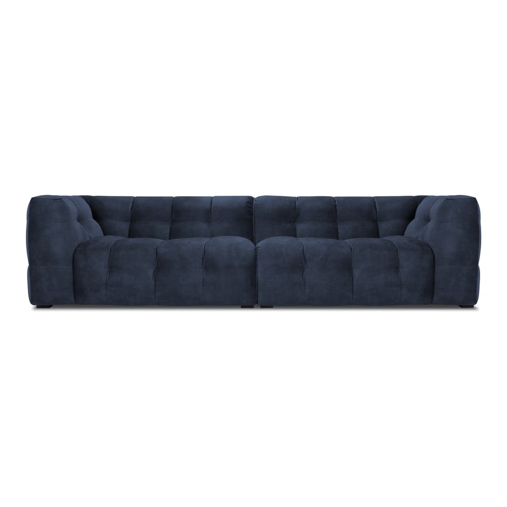Canapea cu tapițerie din catifea Windsor & Co Sofas Vesta, 280 cm, albastru 280 imagine noua