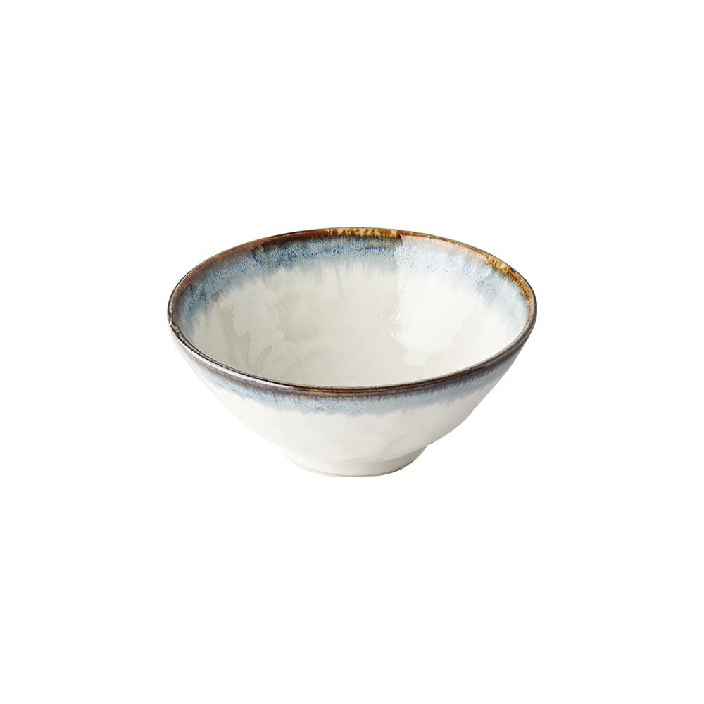 Bol din ceramică pentru udon / tăiței japonezi MIJ Aurora, ø 20 cm, alb