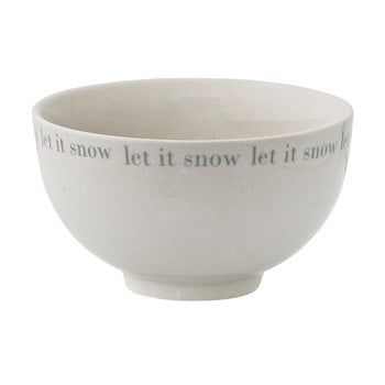 Bol din gresie ceramică bloomingville cross, ⌀ 11,5 cm, alb