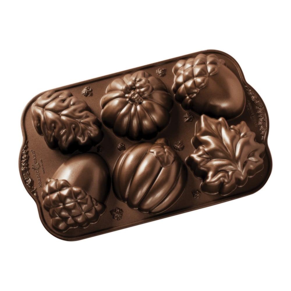 Formă pentru 6 mini prăjituri Nordic Ware Autumn Sweets, 0,7 l