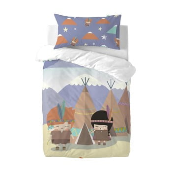Lenjerie de pat din amestec de bumbac pentru copii happynois indian night, 120 x 100 cm