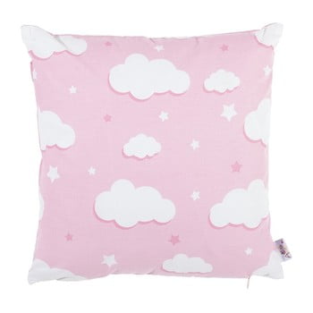 Față de pernă din bumbac Mike & Co. NEW YORK Skies, 35 x 35 cm, roz bonami.ro