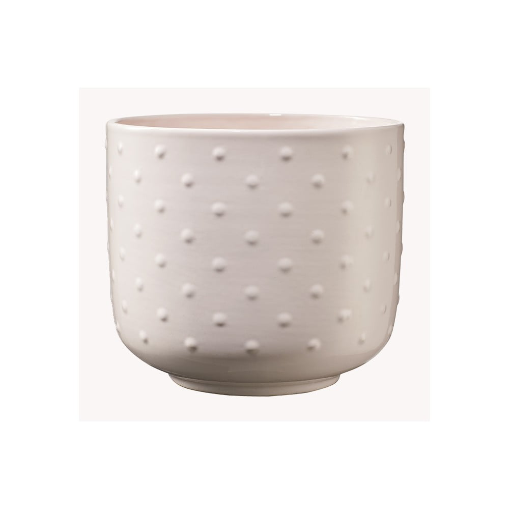 Ghiveci din ceramică Big pots Baku, ø 19 cm, bej-roz Big pots imagine 2022