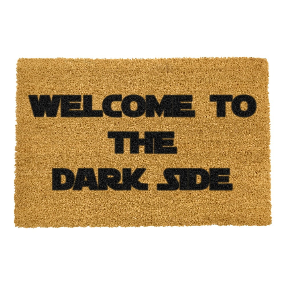 Covoraș intrare din fibre de cocos Artsy Doormats Welcome to the Darkside, 40 x 60 cm Artsy Doormats imagine 2022