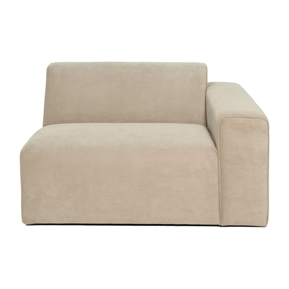 Modul cu tapițerie din reiat pentru canapea colț de dreapta Scandic Sting, 124 cm, bej bonami.ro imagine model 2022