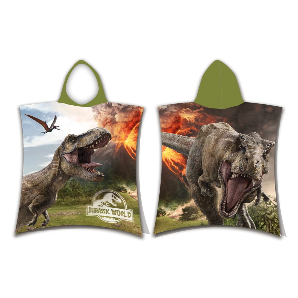 Poncho pentru copii pentru 3-8 ani din bumbac Jurassic World 