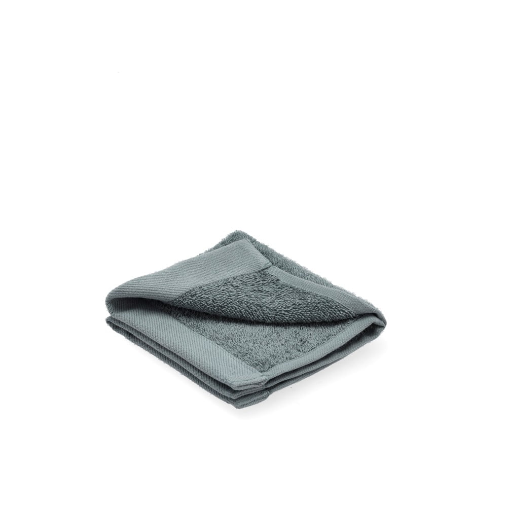 Prosop din bumbac organic pentru față södahl organic comfort, 30 x 30 cm, albastru-verde
