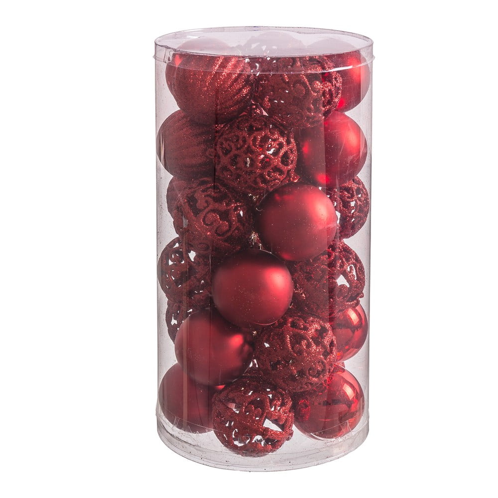 Set 30 globuri de Crăciun Unimasa Mixto, ø 5 cm, roșu bonami.ro