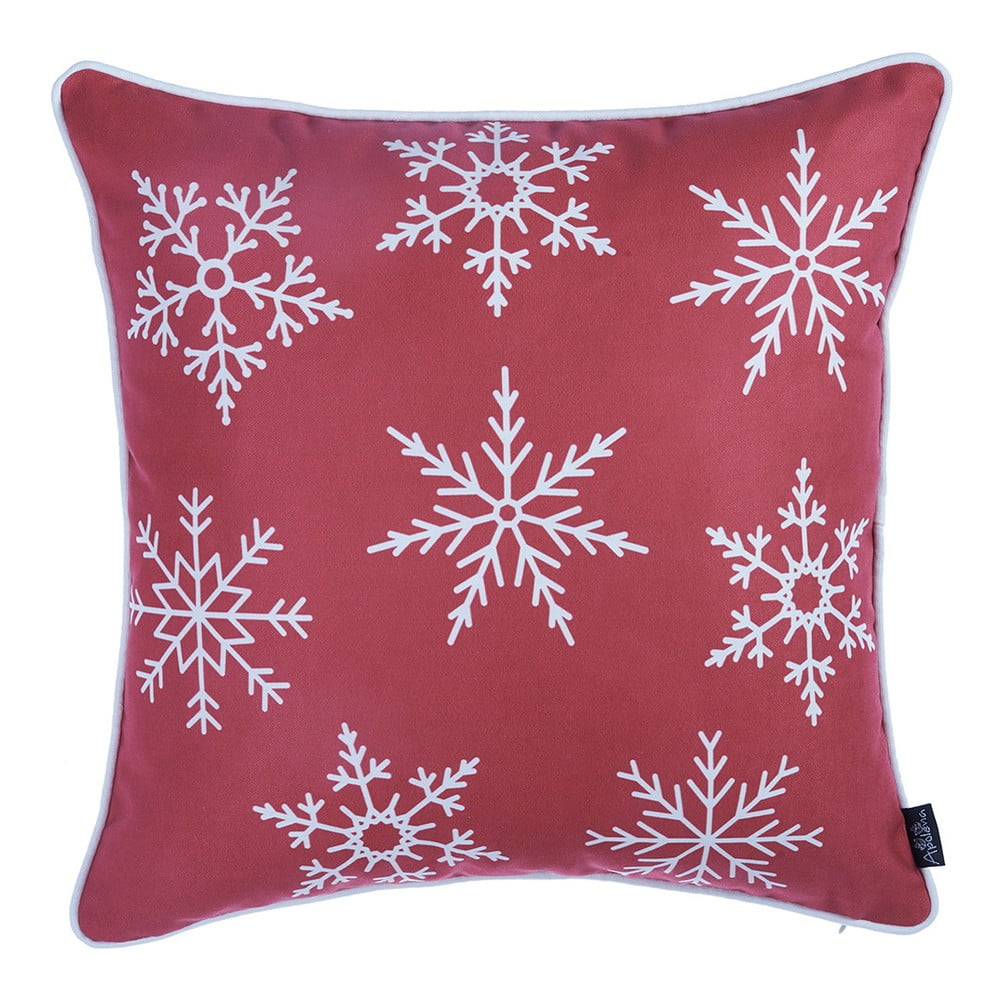 Față de pernă cu model de Crăciun Mike & Co. NEW YORK Honey Snow, 45 x 45 cm, roșu bonami.ro imagine noua