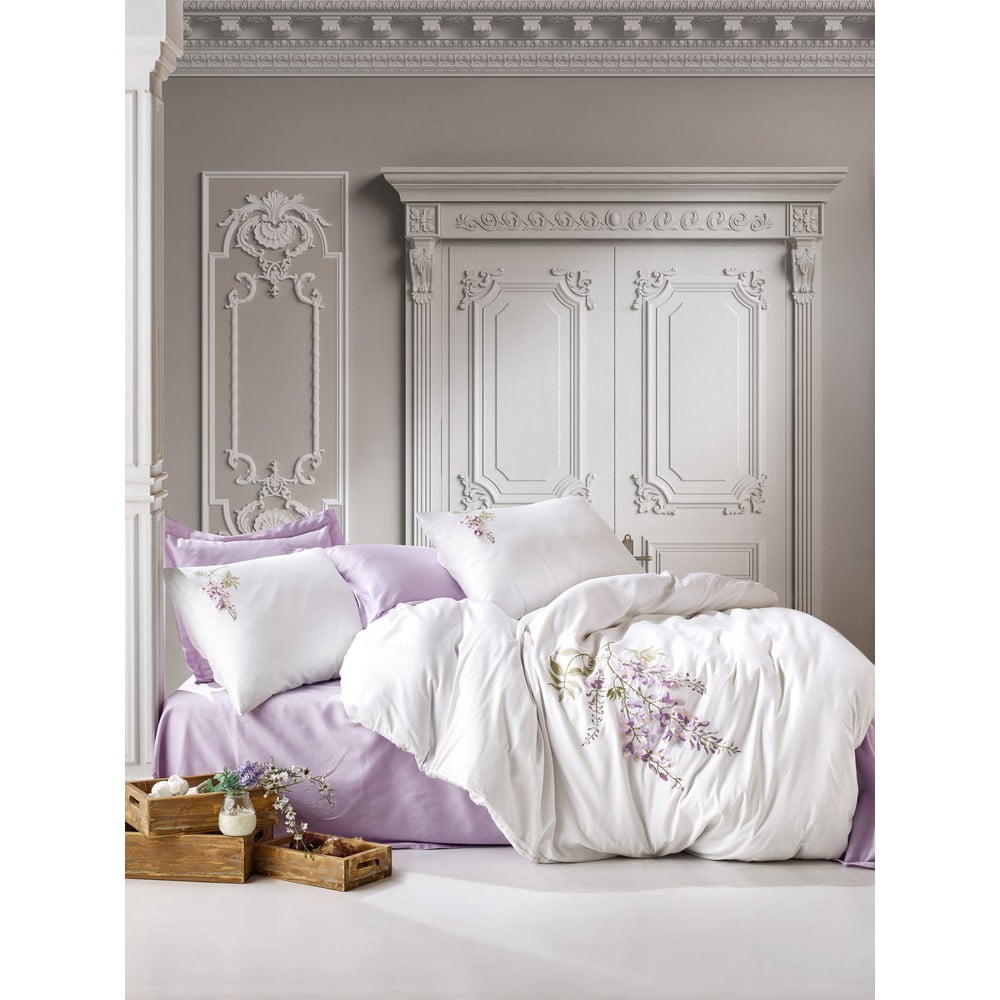 Lenjerie de pat din bumbac satinat cotton box mita, 240 x 260 cm