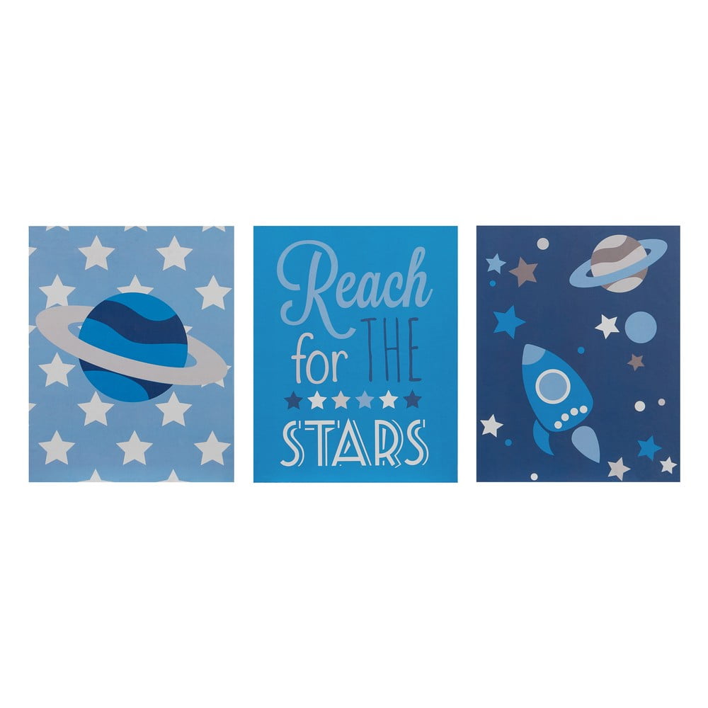 Tablouri pentru copii 3 buc. 16x20 cm Reach for the Stars – Premier Housewares