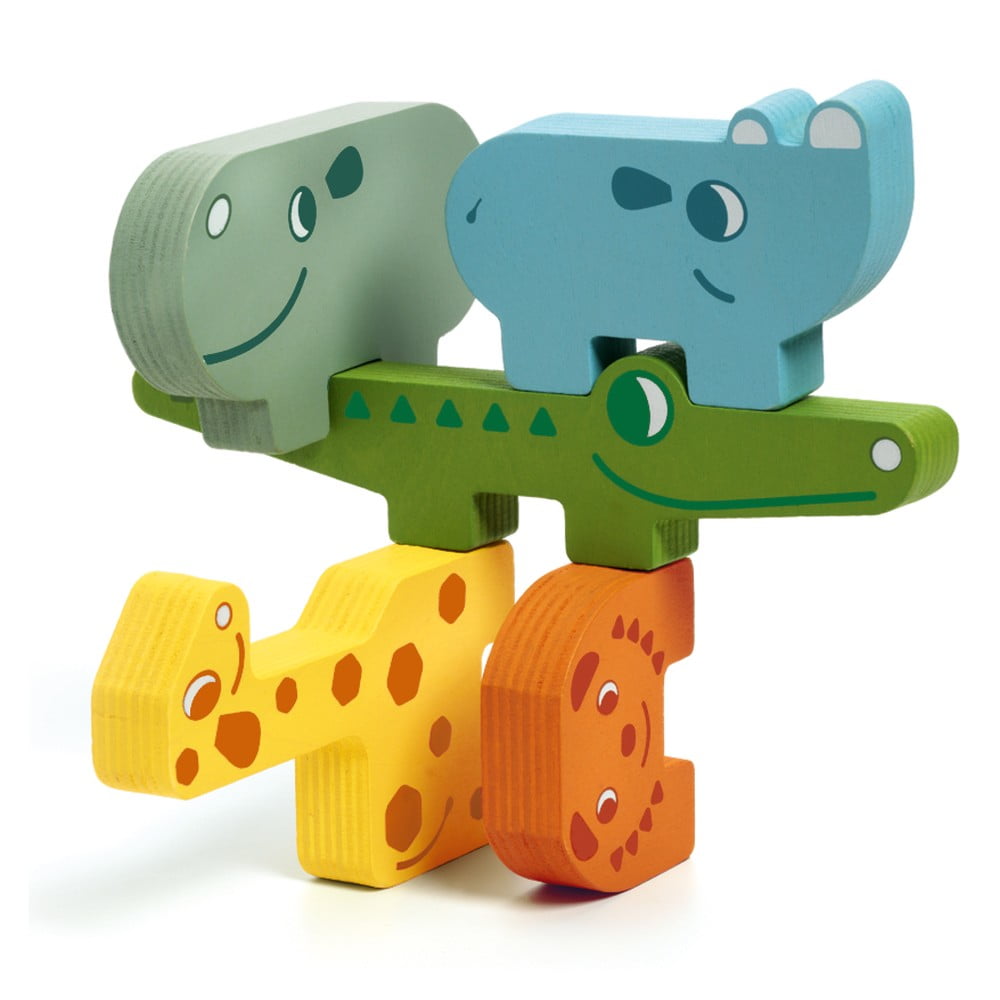 Puzzle din lemn în formă de animale pentru copii Djeco Puzzle bonami.ro imagine 2022