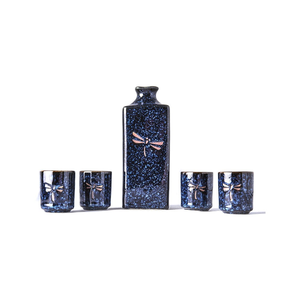 Set carafă cu 4 cești pentru sake MIJ Dragonfly bonami.ro imagine 2022