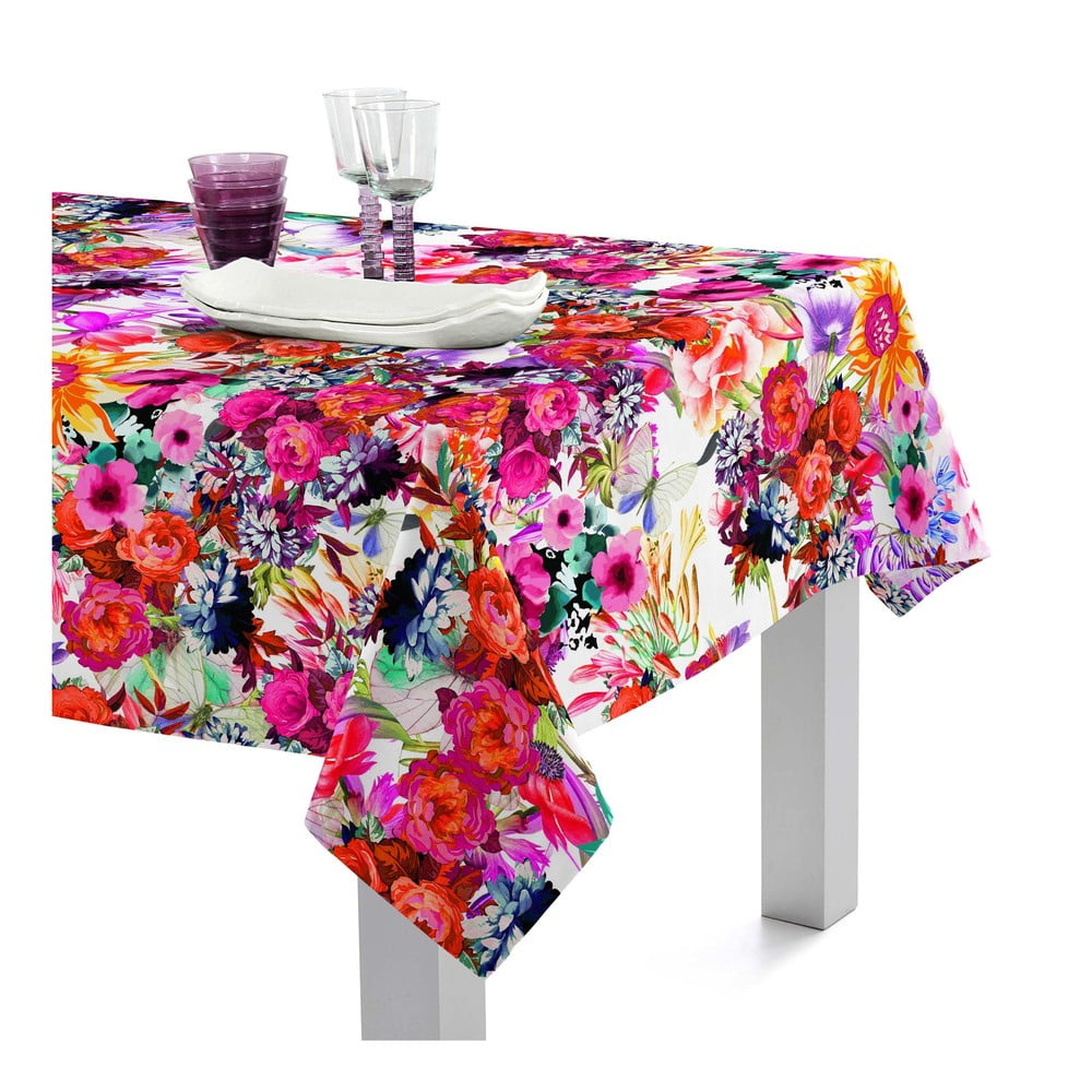 Față de masă din bumbac Happy Friday Basic Flowery, 250 x 150 cm bonami.ro imagine 2022