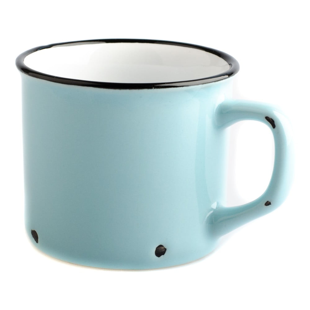 Cană din ceramică Dakls Story Time Over Tea, 230 ml, albastru deschis